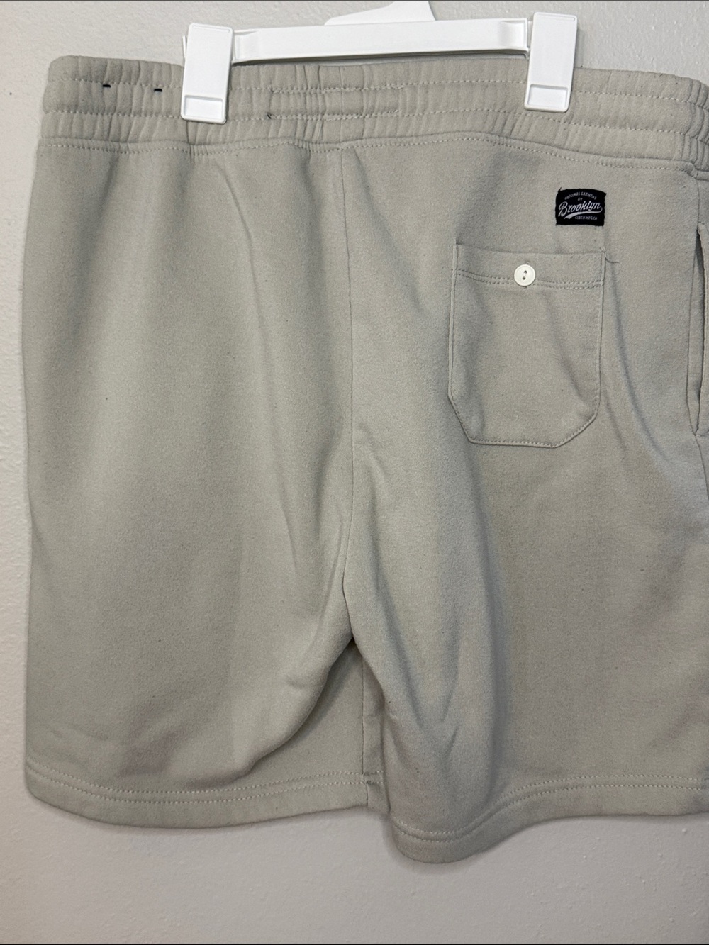Brooklyn Cloth Light Gray Drawstring Fleece Shorts